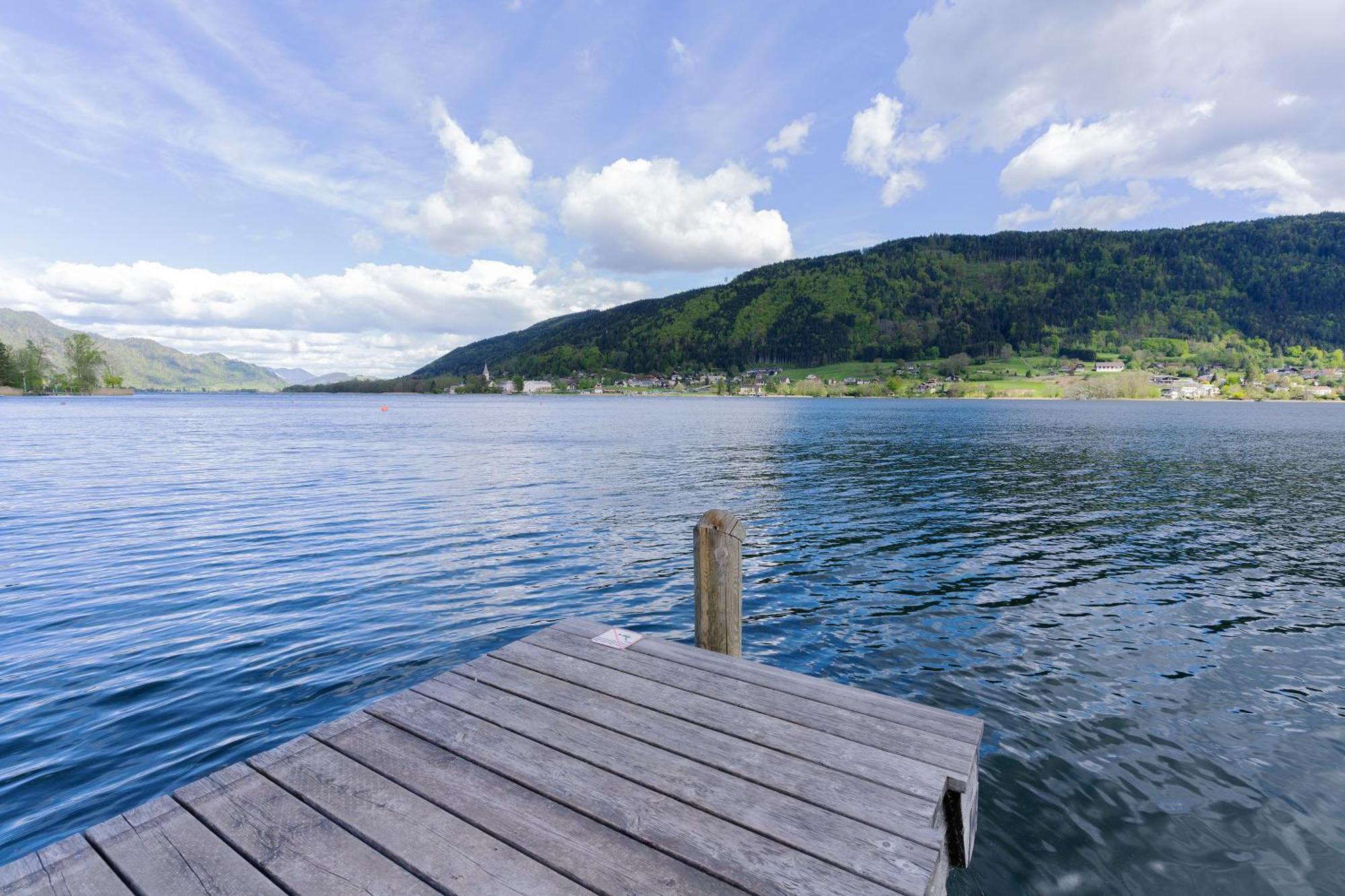 Ct-Gold Penthouse Bodensdorf Amatera Privater Seezugang Hallenbad, Skiarena Gerlitzen エクステリア 写真