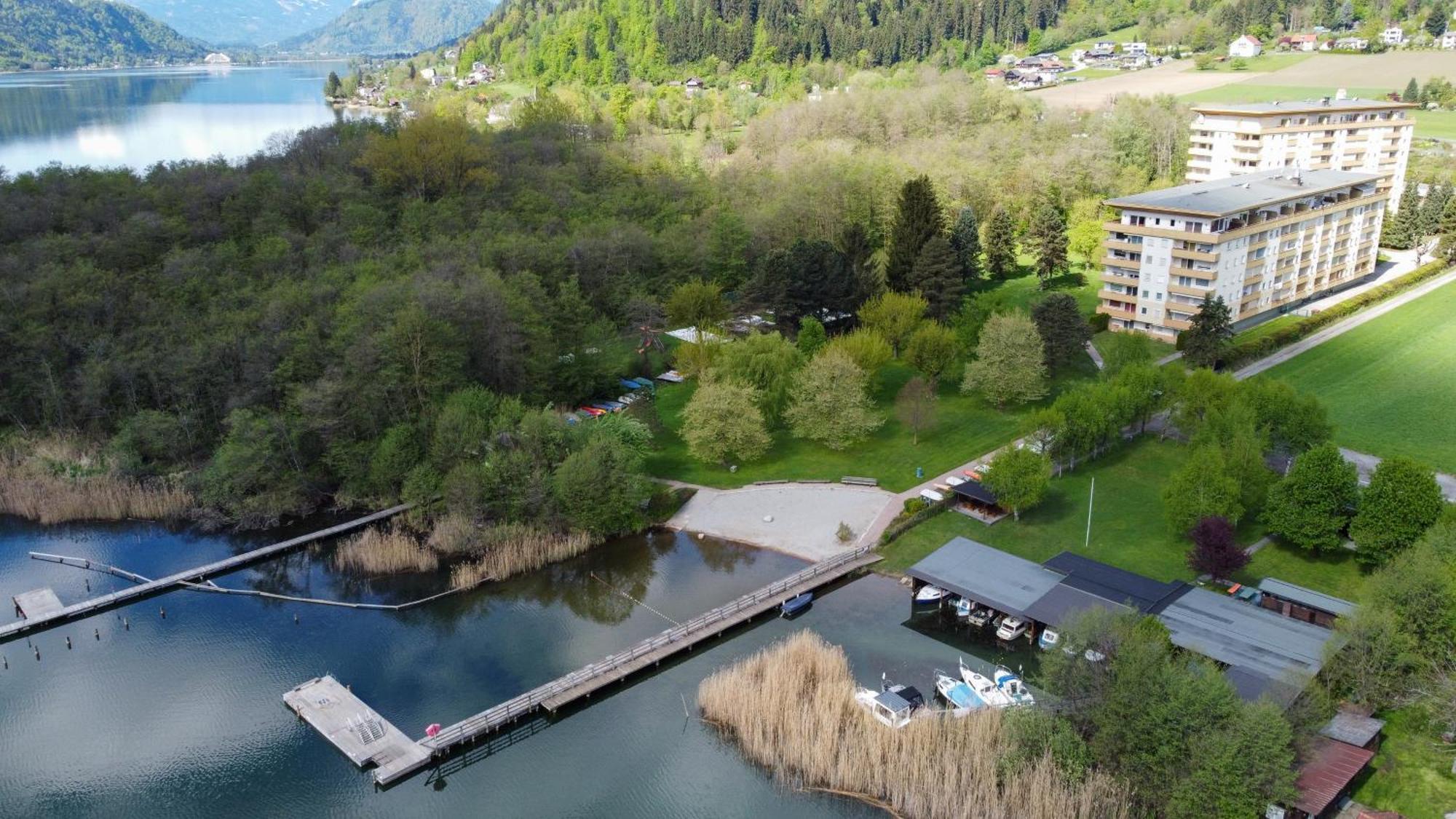 Ct-Gold Penthouse Bodensdorf Amatera Privater Seezugang Hallenbad, Skiarena Gerlitzen エクステリア 写真